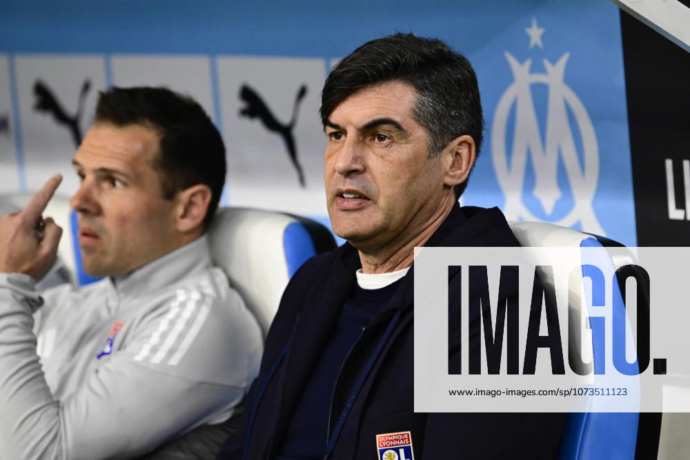 Paulo Fonseca (Coach OL) - Ligue 1 McDonald s match between Olympique de Marseille and Olympique Lyonnais on March 1, 2026 at the Orange Velodrome Stadium in Marseille.