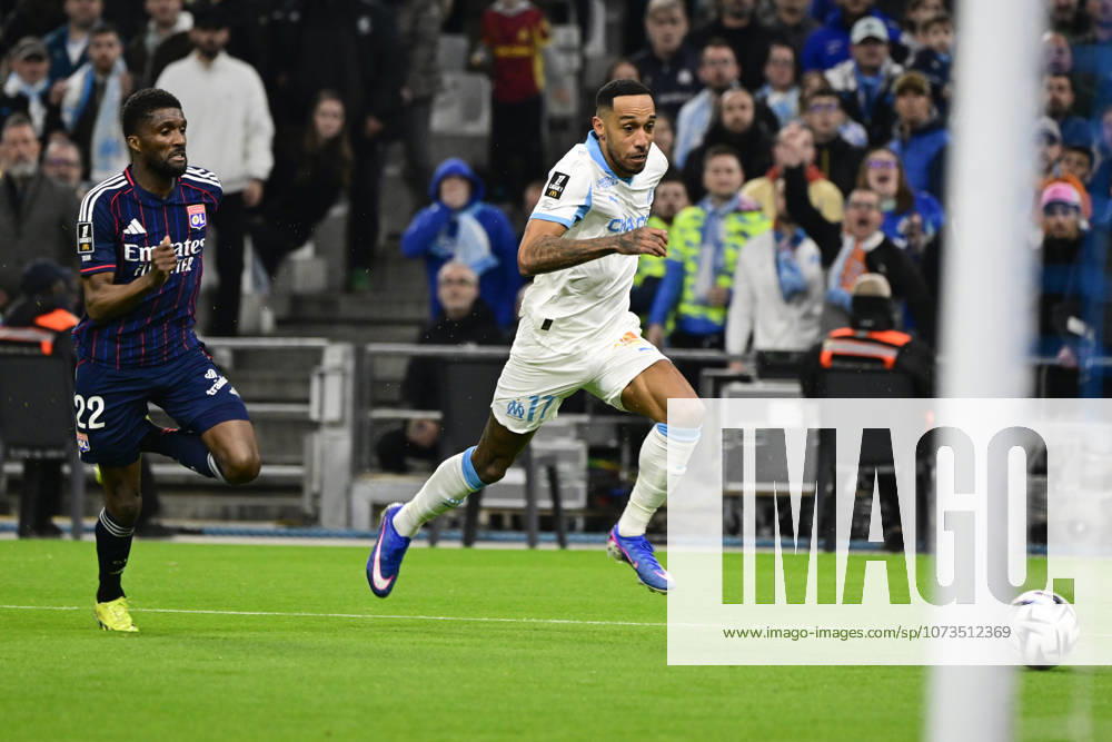 Pierre-Emerick Aubameyang (OM) - Ligue 1 McDonald s match between Olympique de Marseille and Olympique Lyonnais on March 1, 2026 at the Orange Velodrome Stadium in Marseille.