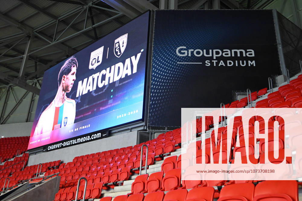 Football : Olympique lyonnais vs Lens - French Cup - 05 03 2026 Illustration Groupama stadium Lyon during the French Cup Quarts final match between Olympique Lyonnais and Lens at Groupama Stadium Decines Charpieu Lyon on March 05 2026 , France LYONFrance