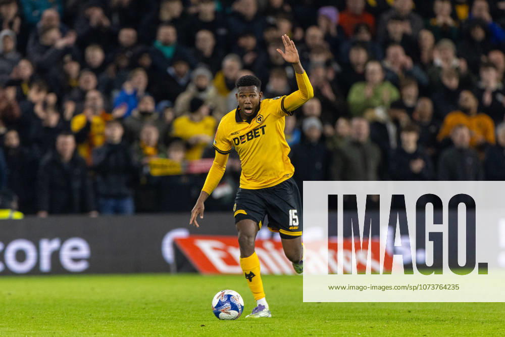 Football - FA Cup - 5th Round - Liverpool FC v Wolverhampton Wanderers FC WOLVERHAMPTON, ENGLAND - Friday, March 6, 2026: Wolverhampton Wanderers Yerson Mosquera during the FA Cup 5th Round match between Liverpool FC and Wolverhampton Wanderers FC at Molineux. (Photo by David Rawcliffe Propaganda) WOLVERHAMPTON Molineux WEST MIDLANDS ENGLAND