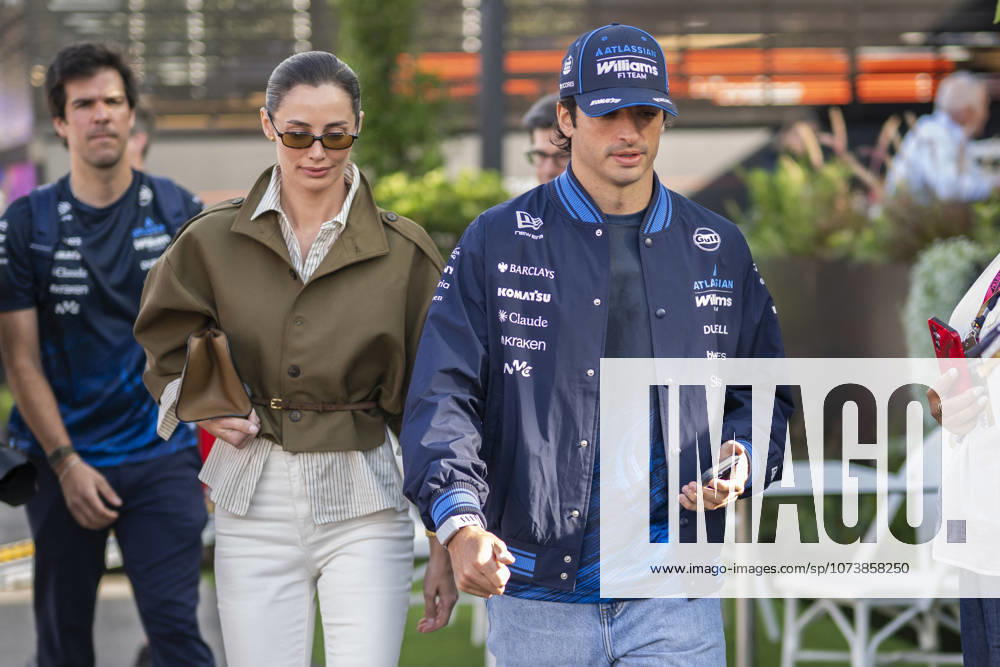 Formula One Australian Grand Prix Melbourne EB Carlos Sainz and Rebecca Donaldson during the Formula One Australian Grand Prix at Albert Park in Melbourne on March 8, 2026. Photo by Eliot Blondet ABACAPRESS.COM Melbourne Australia Australia