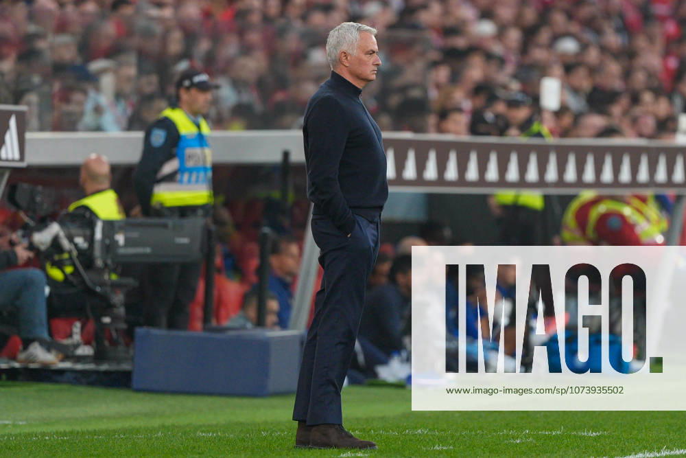 Jose Mourinho, SL Benfica Coach seen in action during Liga Portugal Betclic football match between SL Benfica and FC Porto at Estadio da Luz..Final score: SL Benfica 2:2 FC Porto Lisbon Portugal - ZUMAs197 20260308_aaa_s197_366