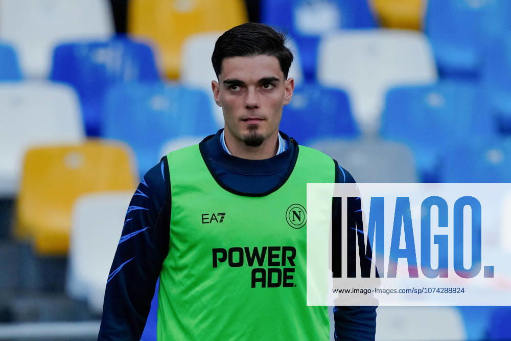 Miguel Gutierrez of SSC Napoli during the Serie A match between SSC Napoli and US Lecce at Stadio Diego Armando Maradona Naples Italy on 14 March 2026. Naples Stadio Diego Armando Maradona Naples Italy