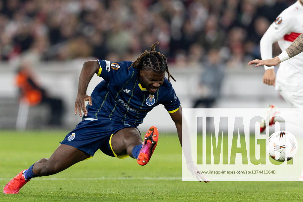 Terem Moffi of FC Porto seen in action during the UEFA Europa League 2025 2026 match between VfB Stuttgart - FC Porto at Arena Stuttgart..Final score; VfB Stuttgart 1:2 FC Porto. VfB Stuttgart Vs FC Porto - UEFA Europa League 2025 2026 In Stuttgart, Germany - 12 Mar 2026 - ZUMAs197 20260312_aaa_s197_507