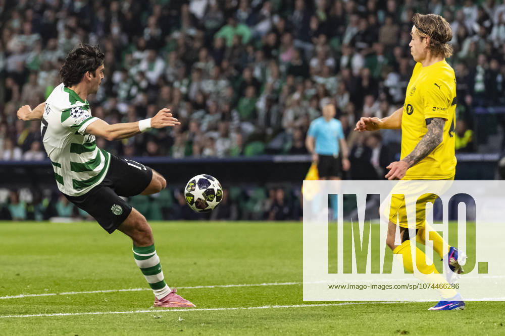 17th March 2026; Estadio Jose Alvalade, Lisbon, Portugal, UEFA Champions League Football, Sporting Lisbon versus Bodo Glimt; Francisco Trincao of Sporting shoots on goal JosexSalgueiro Content restricted for UK based newspaper