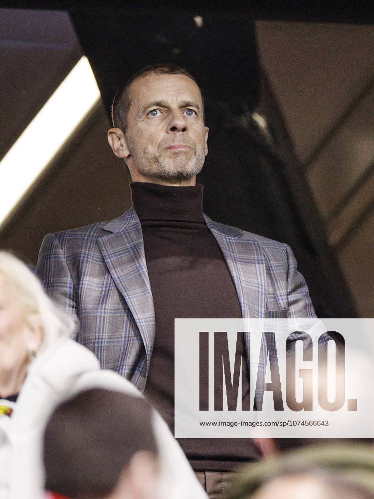 LEVERKUSEN UEFA President Aleksander Ceferin, during the UEFA Champions League match between Bayer 04 Leverkusen and Arsenal at the BayArena on 11 March 2026 in Leverkusen, Germany. BART STOUTJESDIJK ANP FOC 2026 2027 ANPxSportx StoutjesdijkxIVx 553830983 originalFilename: 553830983