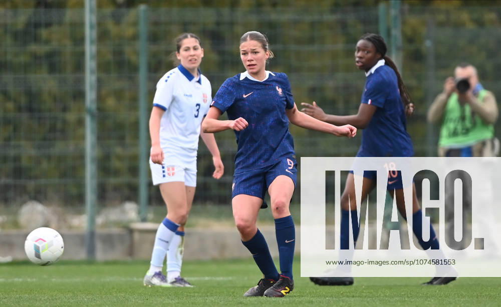 WU17 SERBIA vs FRANCE MARGOT COLLIN, football player of WU17 France, during the European Qualifying match against Serbia, at Sports Center of FA of Serbia. Stara Pazova, 17.03.2026. photo: Nebojsa Parausic MN Press FOOTBALL, WU17, UEFA, SERBIA, FRANCE, WOMEN Stara Pazova Sports Center of FA of Serbia Serbia
