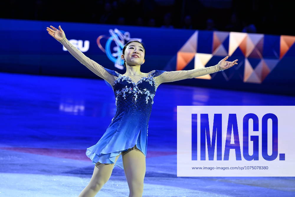 ISU Figure skating, Eiskunstlauf World Championships 2026 at the O2 Arena in Prague, Czech Republic - 27 Mar 2026 Silver medalist Mone Chiba of Japan as seen during the medal ceremony for the Women competition at the ISU Figure Skating World Championships 2026 at the O2 Arena. ISU Figure Skating World Championships 2026 takes place from 24th to 29th of March in Prague, Czech Republic. Prague Czech Republic