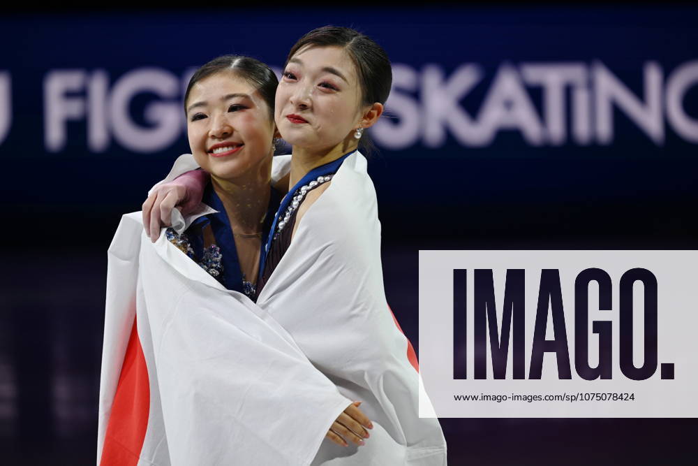 ISU Figure skating, Eiskunstlauf World Championships 2026 at the O2 Arena in Prague, Czech Republic - 27 Mar 2026 Gold medalist Kaori Sakamoto (R) and Mone Chiba both of Japan as seen during the medal ceremony for the Women competition at the ISU Figure Skating World Championships 2026 at the O2 Arena. ISU Figure Skating World Championships 2026 takes place from 24th to 29th of March in Prague, Czech Republic. Prague Czech Republic