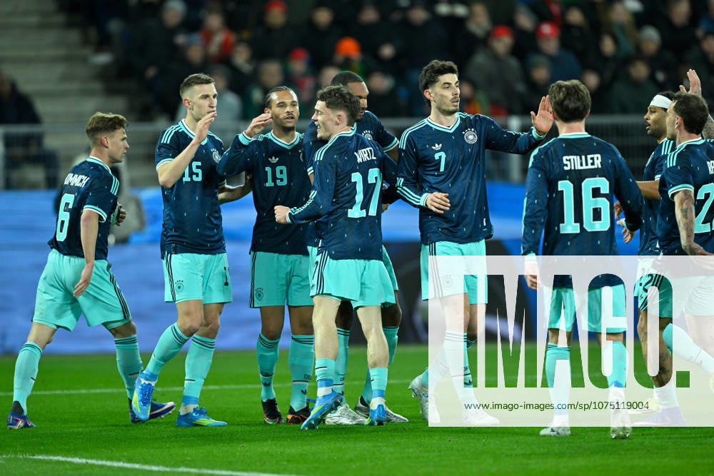 Basel, St.Jakob-Park, 27.03.26, GER, Herren, Laenderspiel: Schweiz - Deutschland Bild: Jonathan TAH (Deutschland) jubelt nach seinem Tor zum 1:1 UEFA regulations prohibit any use of photographs as image sequences and or quasi-video. Basel Schweiz