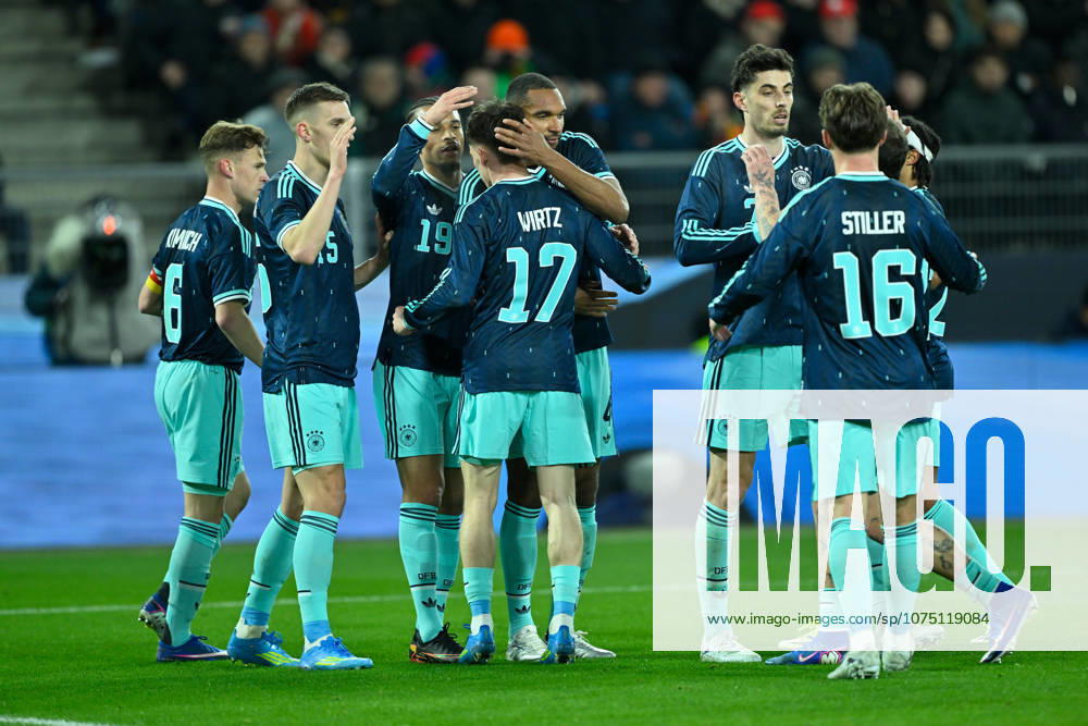 Basel, St.Jakob-Park, 27.03.26, GER, Herren, Laenderspiel: Schweiz - Deutschland Bild: Jonathan TAH (Deutschland) jubelt nach seinem Tor zum 1:1 UEFA regulations prohibit any use of photographs as image sequences and or quasi-video. Basel Schweiz