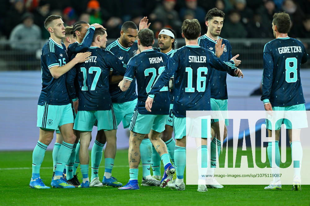 Basel, St.Jakob-Park, 27.03.26, GER, Herren, Laenderspiel: Schweiz - Deutschland Bild: Jonathan TAH (Deutschland) jubelt nach seinem Tor zum 1:1 UEFA regulations prohibit any use of photographs as image sequences and or quasi-video. Basel Schweiz