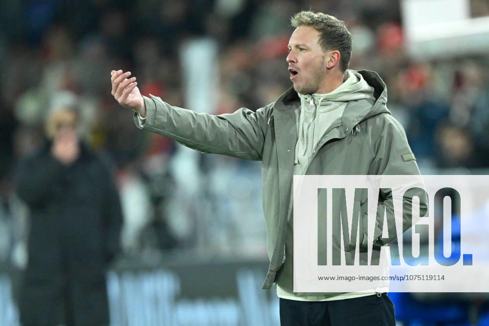 Basel, St.Jakob-Park, 27.03.26, GER, Herren, Laenderspiel: Schweiz - Deutschland Bild: Trainer Julian NAGELSMANN (Deutschland) UEFA regulations prohibit any use of photographs as image sequences and or quasi-video. Basel Schweiz