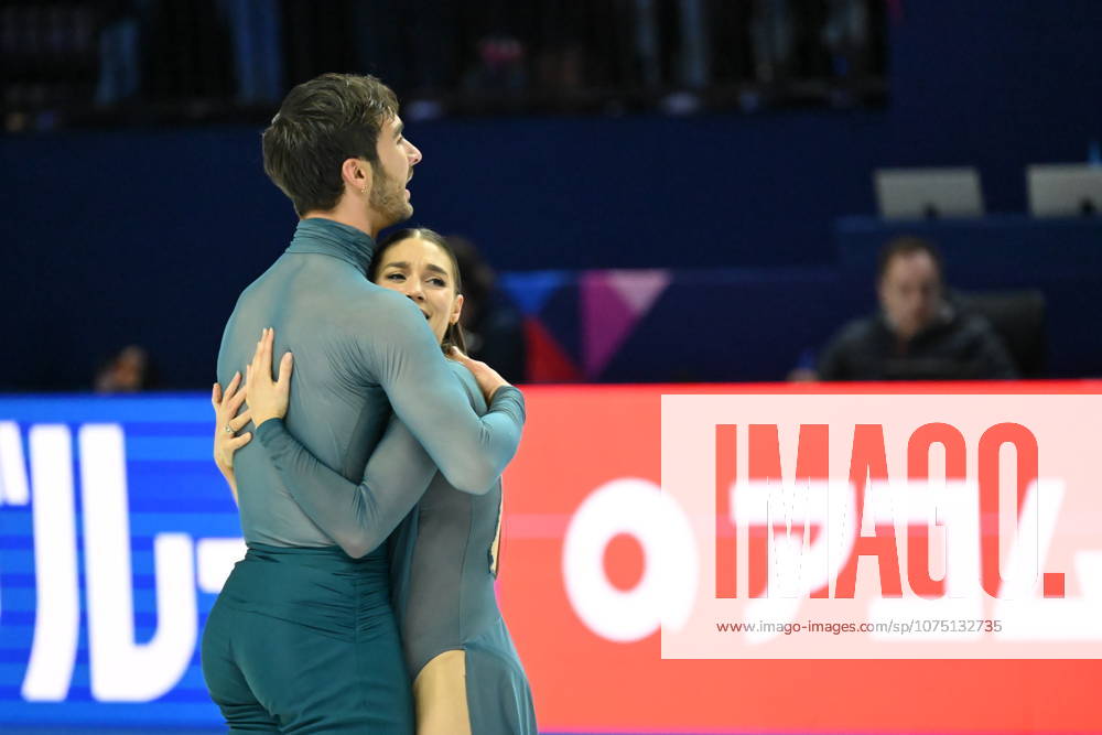ISU Figure skating, Eiskunstlauf World Championships 2026 in Prague, Czech Republic - 28 Mar 2026 Laurence Fournier Beaudry (R) and Guillaume Cizeron of France perform during the Ice Dance Free Dance competition at the ISU Figure Skating World Championships 2026 at the O2 Arena. ISU Figure Skating World Championships 2026 takes place from 24th to 29th of March in Prague, Czech Republic. Prague Czech Republic