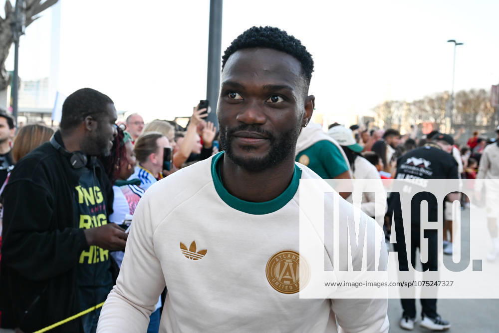 ATLANTA, GA - MARCH 21: AtlantaÕs Emmanuel Latte Lath 9 reacts prior to the start of the MLS, Fussball Herren, USA match between D.C. United and Atlanta United FC on March 21st, 2026 at Mercedes-Benz Stadium in Atlanta, GA. (Photo by Rich von Biberstein Icon Sportswire) SOCCER: MAR 21 MLS Atlanta United vs D.C. United Icon260321053