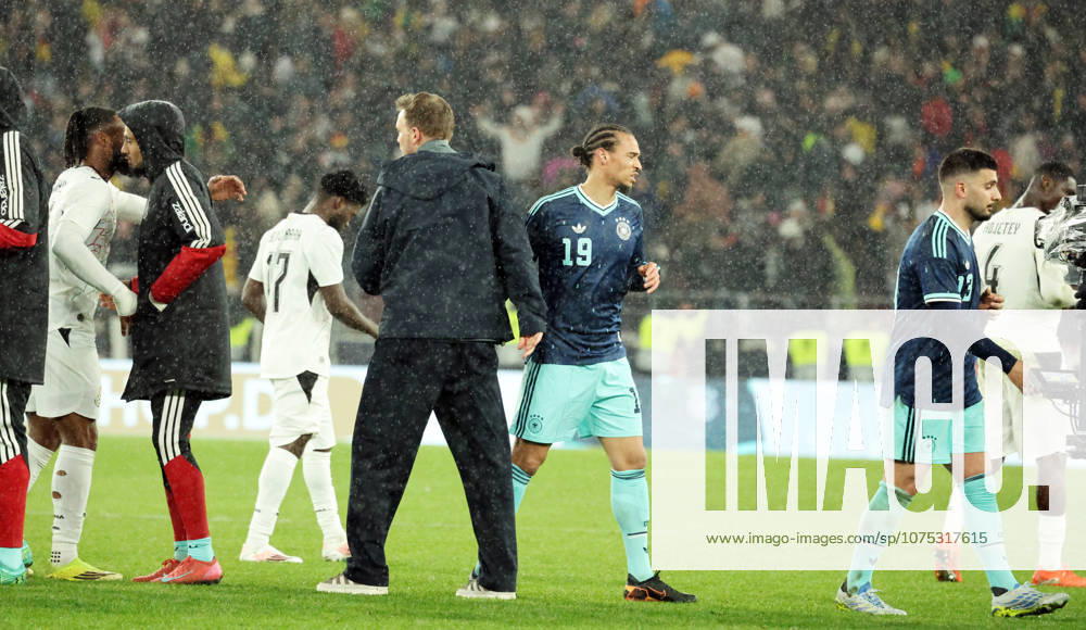 Deutschland - Ghana Deutschland, Stuttgart, 30.03.2026, Fussball, Länderspiel, Deutschland - Ghana: v.l. Julian Nagelsmann (Trainer Deutschland), Leroy Sane, Deniz Undav (beide Deutschland).