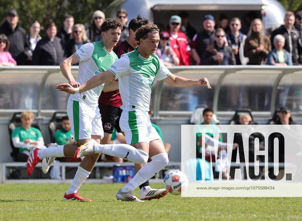 Fussball - Saison 2025 2026 - Regionalliga Bayern - 27. Spieltag: 1. FC Nürnberg FCN II ( Club ) - SpVgg Greuther Fürth II (Kleeblatt U23 ) - DaMa - - Juan Ignacio Cabrera Ros (21, SpVgg Greuther Fürth II )