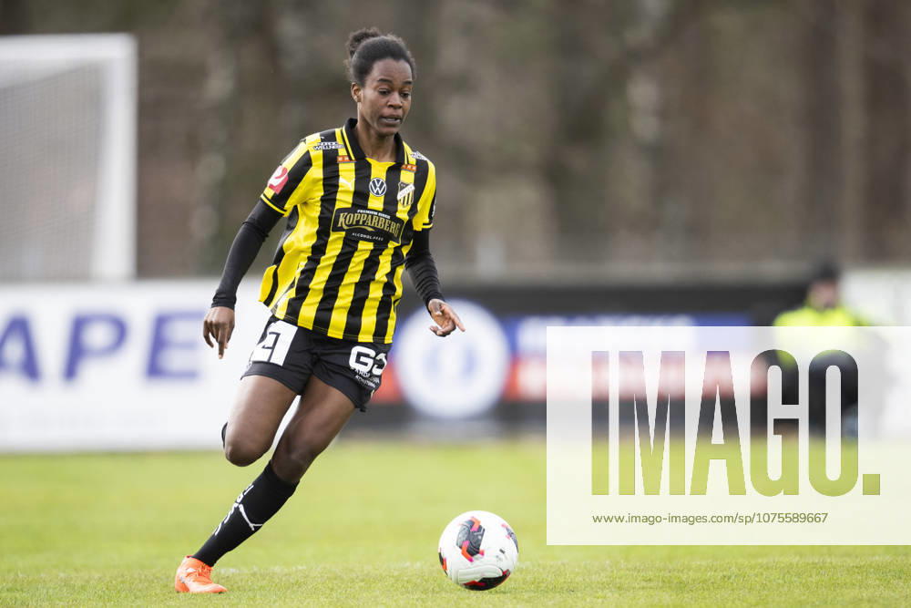 Häckens Faith Chinzimu under fotbollsmatchen i Damallsvenskan mellan Vittsjö och Häcken den 6 april 2026 i Vittsjö.