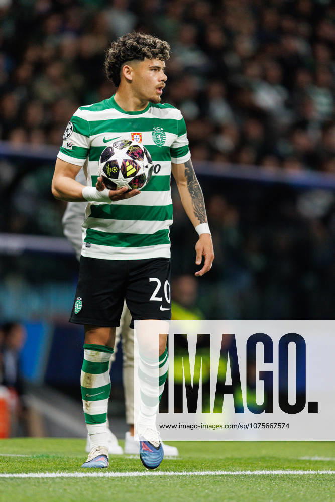 Maxi Araujo seen during UEFA Champions League quarterfinal game between teams of Sporting CP and Arsenal FC at Estadio Jose Alvalade (Maciej Rogowski Ball Raw Images) Lisbon Estadio Jose Alvalade Portugal