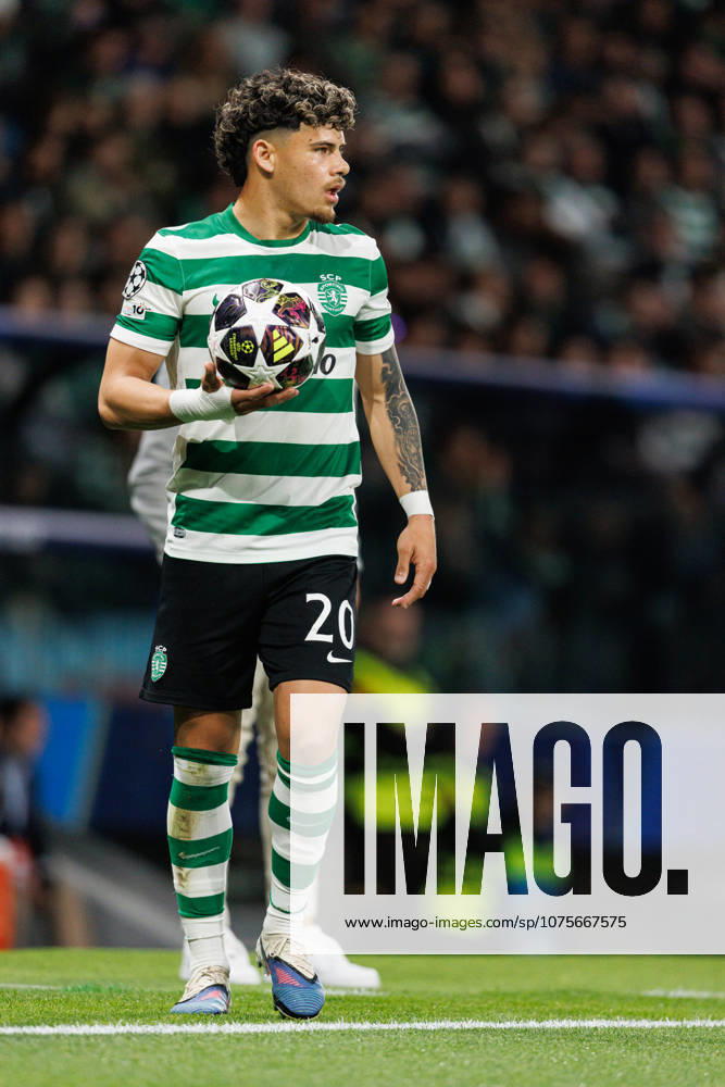 Maxi Araujo seen during UEFA Champions League quarterfinal game between teams of Sporting CP and Arsenal FC at Estadio Jose Alvalade (Maciej Rogowski Ball Raw Images) Lisbon Estadio Jose Alvalade Portugal