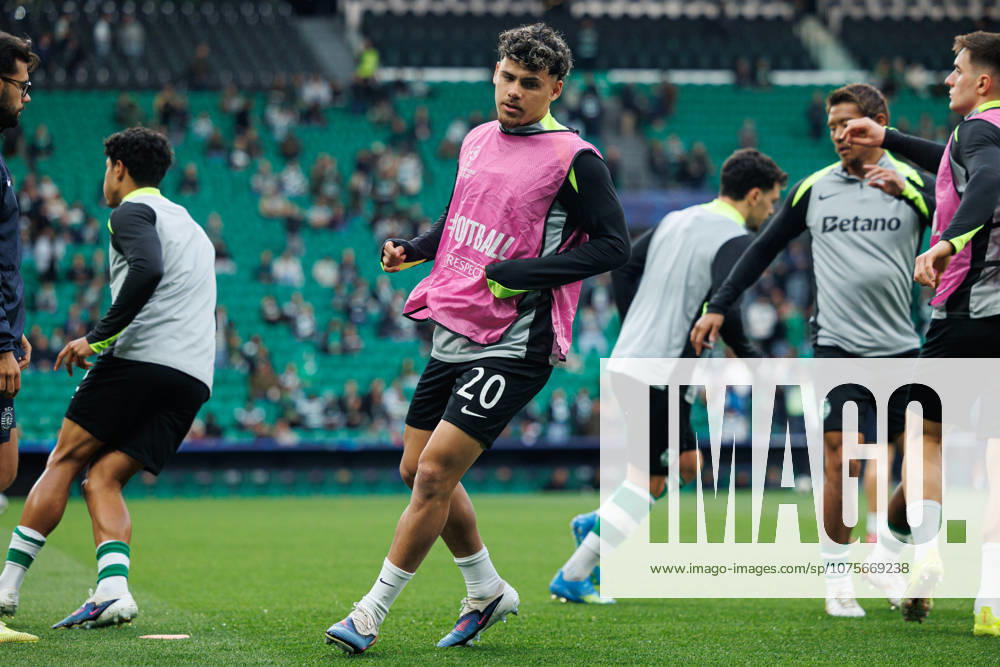 Maxi Araujo seen during UEFA Champions League quarterfinal game between teams of Sporting CP and Arsenal FC at Estadio Jose Alvalade (Maciej Rogowski Ball Raw Images) Lisbon Estadio Jose Alvalade Portugal