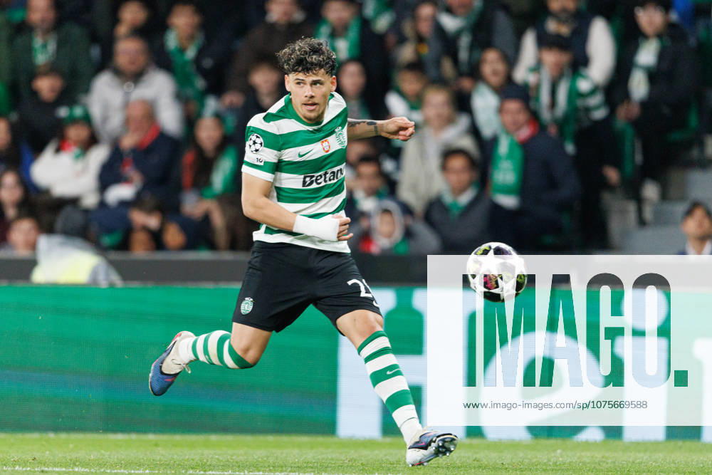 Maxi Araujo seen during UEFA Champions League quarterfinal game between teams of Sporting CP and Arsenal FC at Estadio Jose Alvalade (Maciej Rogowski Ball Raw Images) Lisbon Estadio Jose Alvalade Portugal