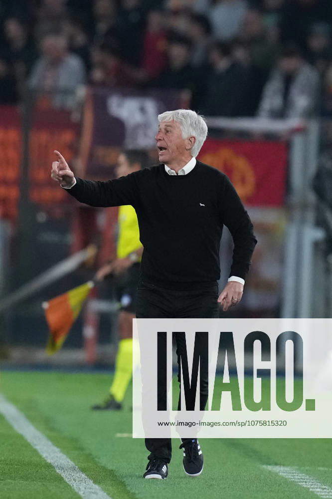 Romas head coach Gian Piero Gasperini during the Serie A EniLive soccer match between Roma and Pisa at the Rome s Olympic stadium, Italy - Friday April 10, 2026 - Soccer ( Photo by Alfredo Falcone LaPresse )