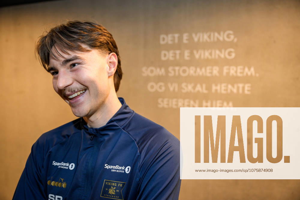 Eliteserien in football 2026 Viking Bodo Glimt Stavanger 20260411 Vikings Simen Kvia Egeskog in the mixed zone after the elite series football match between Viking and Bodo Glimt at Lyse Arena in Stavanger Photo Carina Johansen NTB Stavanger Norway RESTRICTED USE FOR BETTING COMPANIES