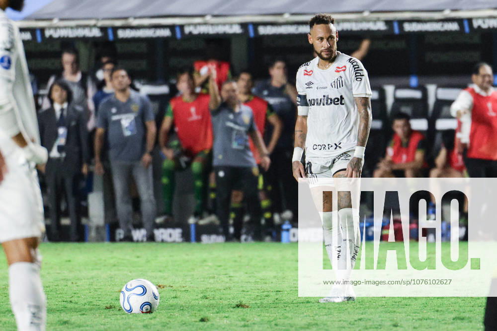 Neymar of Santos during the Santos v Recoleta FC - Brasileirao 2026 at Vila Belmiro Stadium on April 14, 2026 in Santos, Brazil. (Photo by Marco Buenavista Sports Press Photo)
