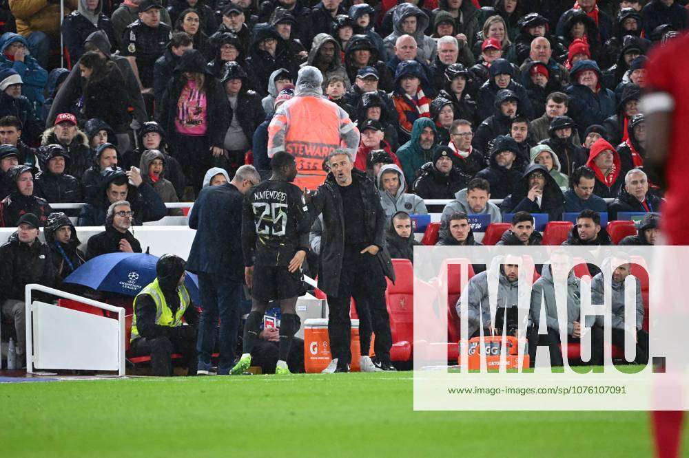 Mendes (nuno) luis enrique FOOT LIGUE DES CHAMPIONS 2026 LIVERPOOL-PSG (0-2) STADE ANFIELD ROAD LIVERPOOL ANGLETERRE 14 04 2026 REAU ALEXIS LIVERPOOL STADE ANFIELD ROAD GermanyxJapanxUKxFrancexBelgiumxOUT