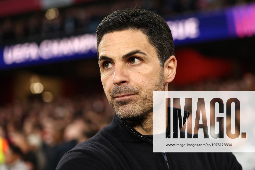London, England, 15th April 2026. Mikel Arteta manager of Arsenal during the Arsenal vs Sporting Lisbon UEFA Champions League quarter final 2nd leg match at the Emirates Stadium, London. Picture credit should read: David Klein Sportimage . SPI_017_DK_Arsenal_Sporting_Lisbon SPI-4686-0017