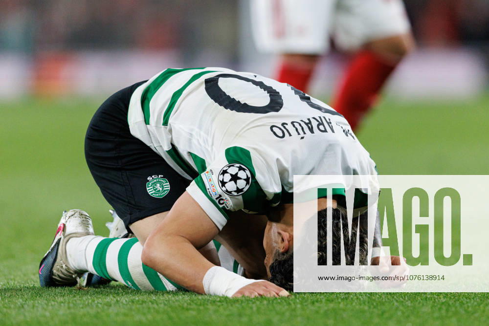 Maxi Araujo seen during UEFA Champions League quarterfinal game between teams of Arsenal FC and Sporting CP at Emirates Stadium (Maciej Rogowski Ball Raw Images) London Emirates Stadium United Kingdom