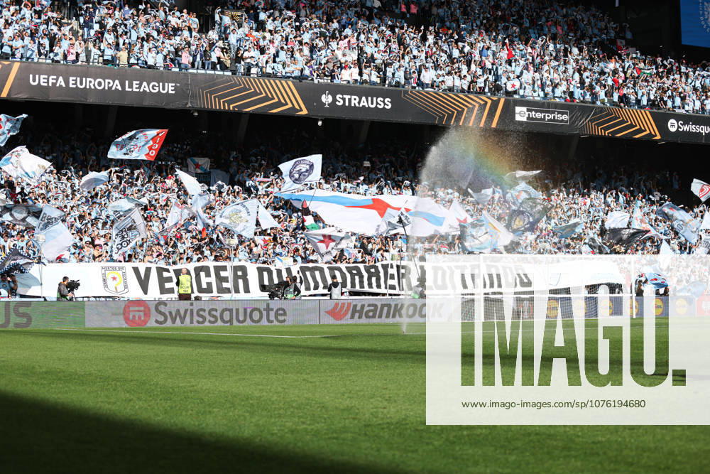Real Club Celta v SC Freiburg - UEFA Europa League 2025 26 Quarter-Final Second Leg Celta Vigo supporters attend the UEFA Europa League 2025 26 Quarter-Final Leg Two match between Real Club Celta and SC Freiburg at Estadio Balaidos in Vigo, Spain, on April 16, 2026. vigo Vigo Spain