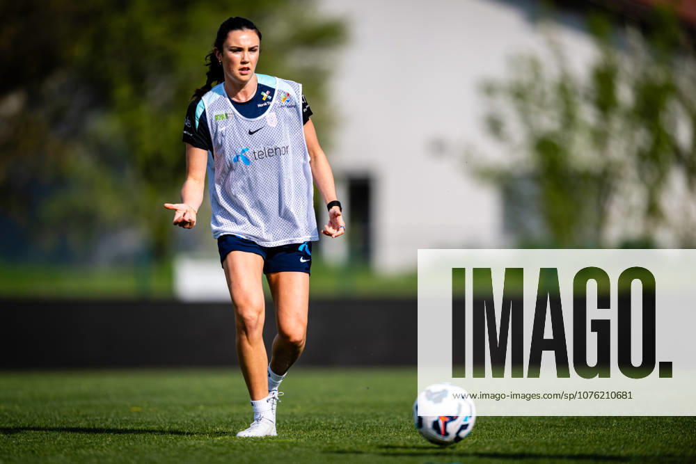 Ingrid Syrstad Engen of the Norwegian womens national football team during a training session on April 17, 2026 in Ptuj. Photo: Marius Simensen BILDBYRAN Cop 238 bbeng dam fifa women s world cup qualifier football fotball fotboll norge norway practice soccer training trening träning