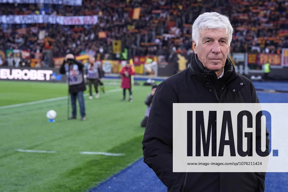 Romas head coach Gian Piero Gasperini during the Serie A EniLive soccer match between Roma and Lecce at the Rome s Olympic stadium, Italy - Sunday March 22, 2026 - Soccer ( Photo by Alfredo Falcone LaPresse )