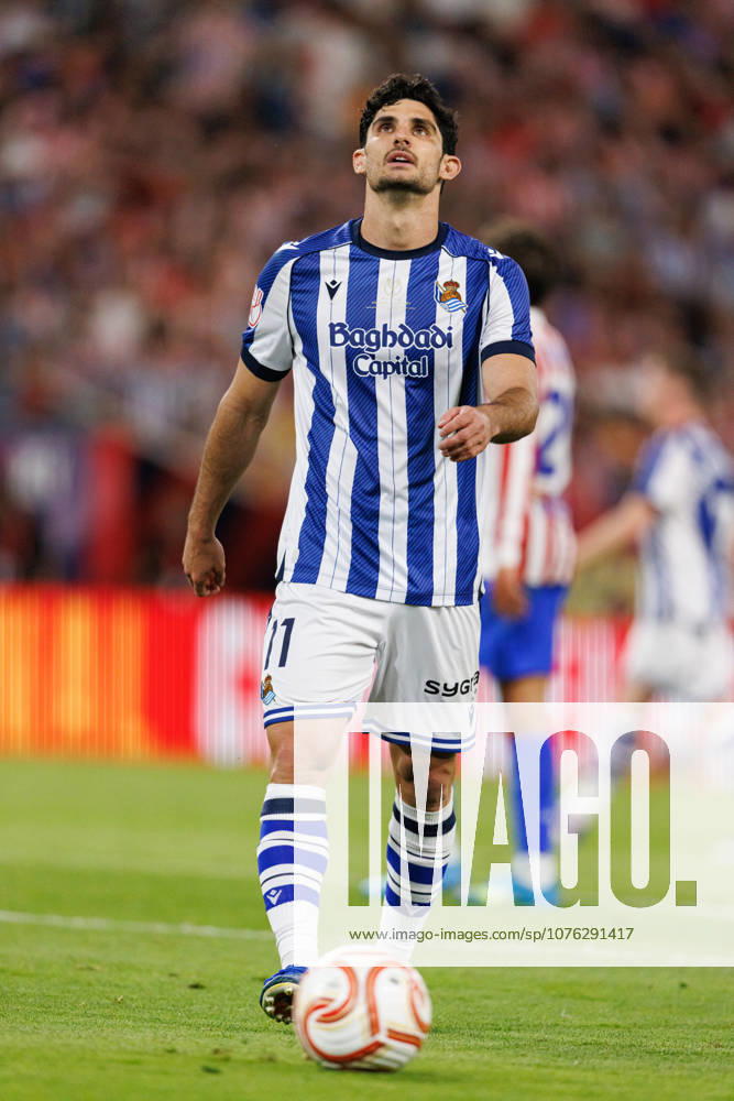 Goncalo Guedes seen during Copa del Rey 2026 final game between teams of Atletico de Madrid and Real Sociedad (Maciej Rogowski Ball Raw Images) Sevilla Estadio La Cartuja Spain