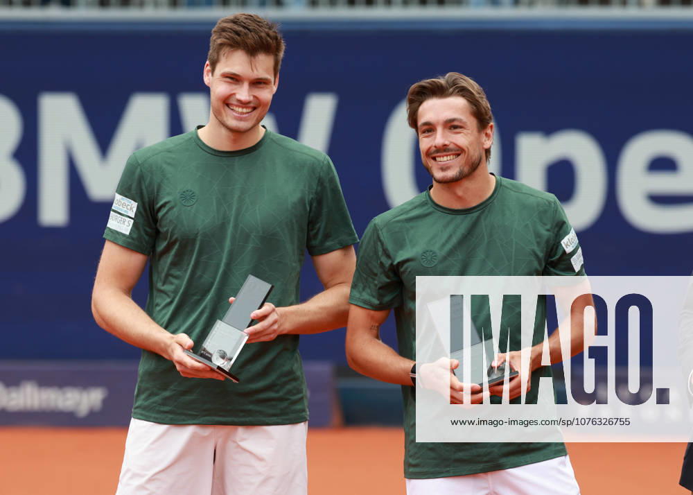 Jakob Schnaitter, Mark Wallner, Herren Doppel, Men s Doubles, Siegerehrung, Presentation Tennis - BMW Open 2026 - ATP, Tennis Herren 500 - MTTC Iphitos - Muenchen - Bayern - Deutschland