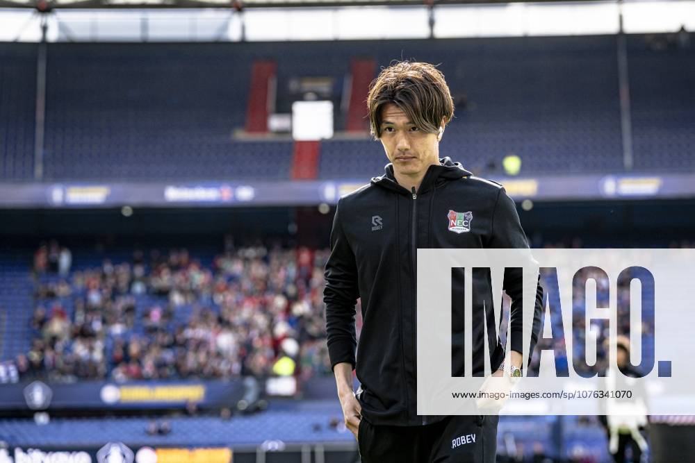 ROTTERDAM - NEC player Koki Ogawa during the Eurojackpot KNVB Cup match between AZ and NEC in Rotterdam on April 19, 2026, at De Kuip stadium, Netherlands. (Photo by Stefan Koops EYE4IMAGES DeFodi Images) -