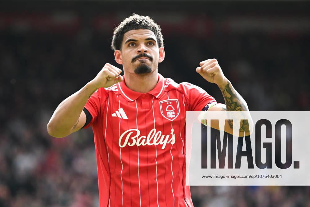 Nottingham, England, 19th April 2026. Morgan Gibbs-White of Nottingham Forest celebrates scoring during the Nottingham Forest vs Burnley Premier League match at the City Ground, Nottingham. Picture credit should read: Harriet Massey Sportimage . SPI_149_FOREST_V_BURNLEY SPI-4702-0139