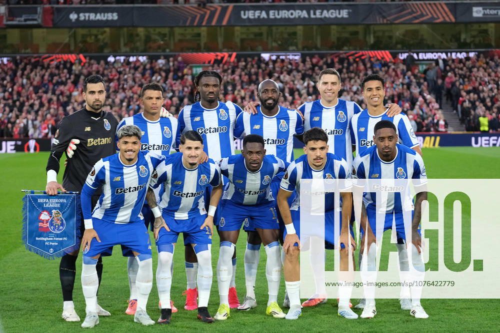 Nottingham Forest v FC Porto - UEFA Europa League Quarter Final FC Porto team during the UEFA Europa league quarter final football match between Nottingham Forest and FC Porto. Final score : Nottingham Forest 1 : 0 FC Porto Nottingham United Kingdom