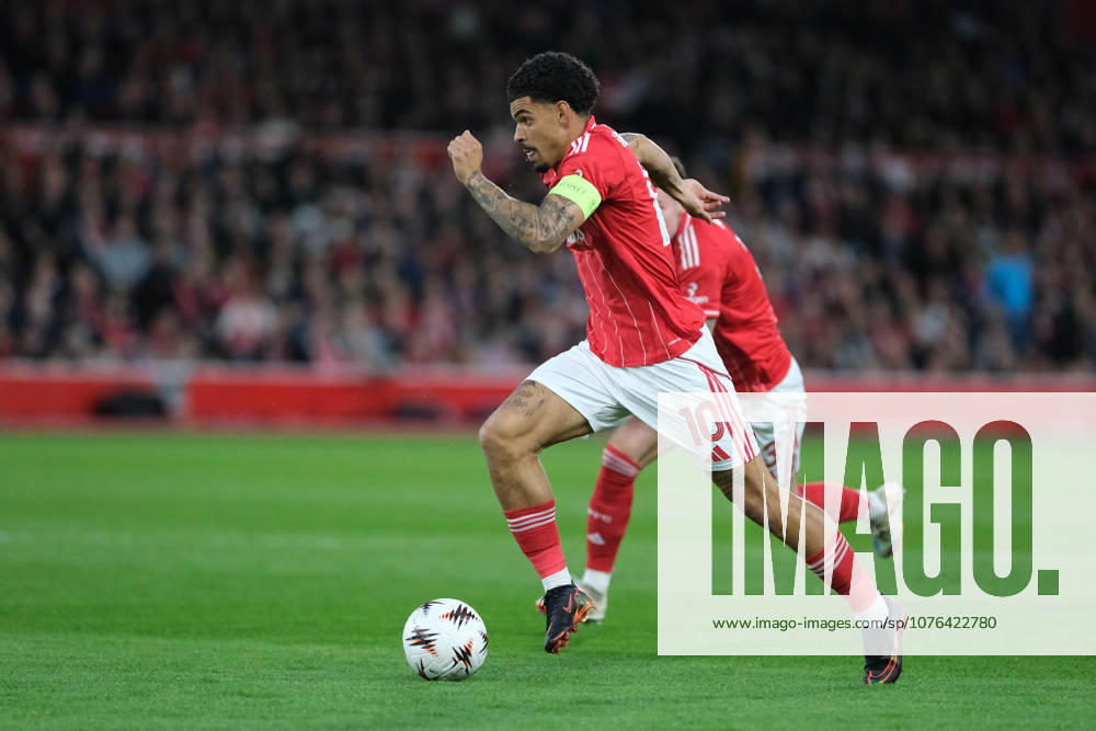 Nottingham Forest v FC Porto - UEFA Europa League Quarter Final Morgan Gibbs-White of Nottingham Forest seen in action during the UEFA Europa league quarter final football match between Nottingham Forest and FC Porto. Final score : Nottingham Forest 1 : 0 FC Porto Nottingham United Kingdom