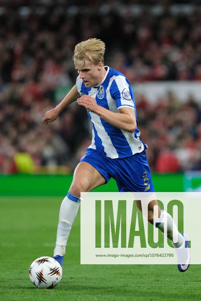 Nottingham Forest v FC Porto - UEFA Europa League Quarter Final Victor Froholdt of FC Porto on the ball during the UEFA Europa league quarter final football match between Nottingham Forest and FC Porto. Final score : Nottingham Forest 1 : 0 FC Porto Nottingham United Kingdom