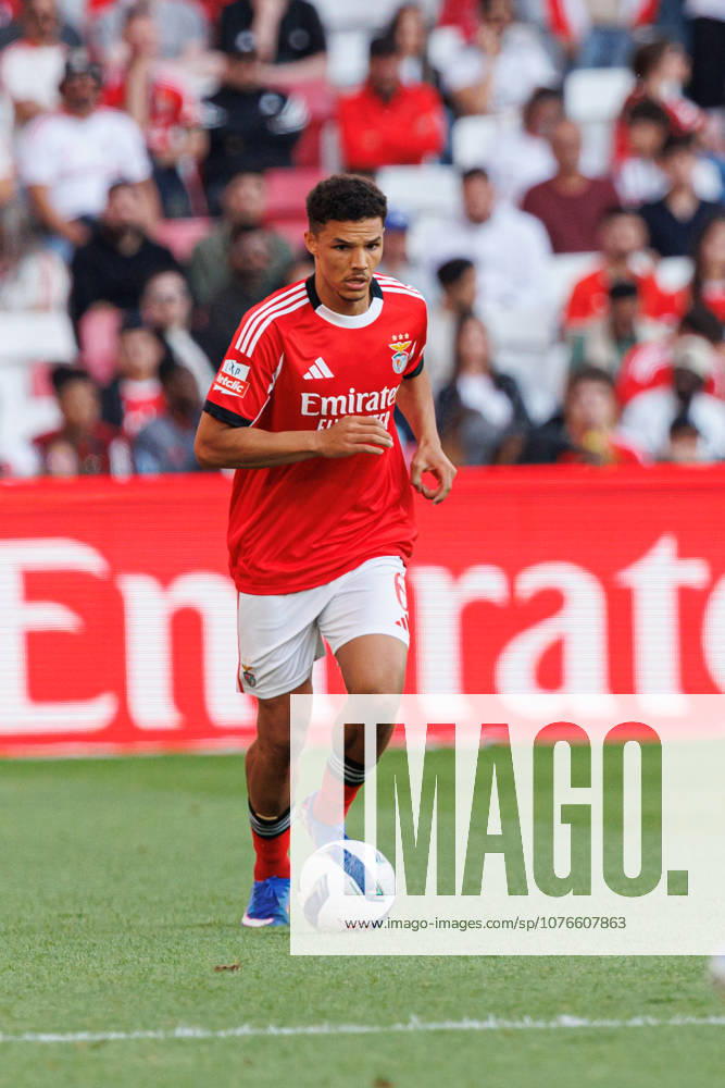 Alexander Bah seen during Liga Portugal game between teams of SL Benfica and Moreirense FC at Estadio da Luz (Luis Loureiro Ball Raw Images PT) Lisbon Estadio Da Luz Portugal