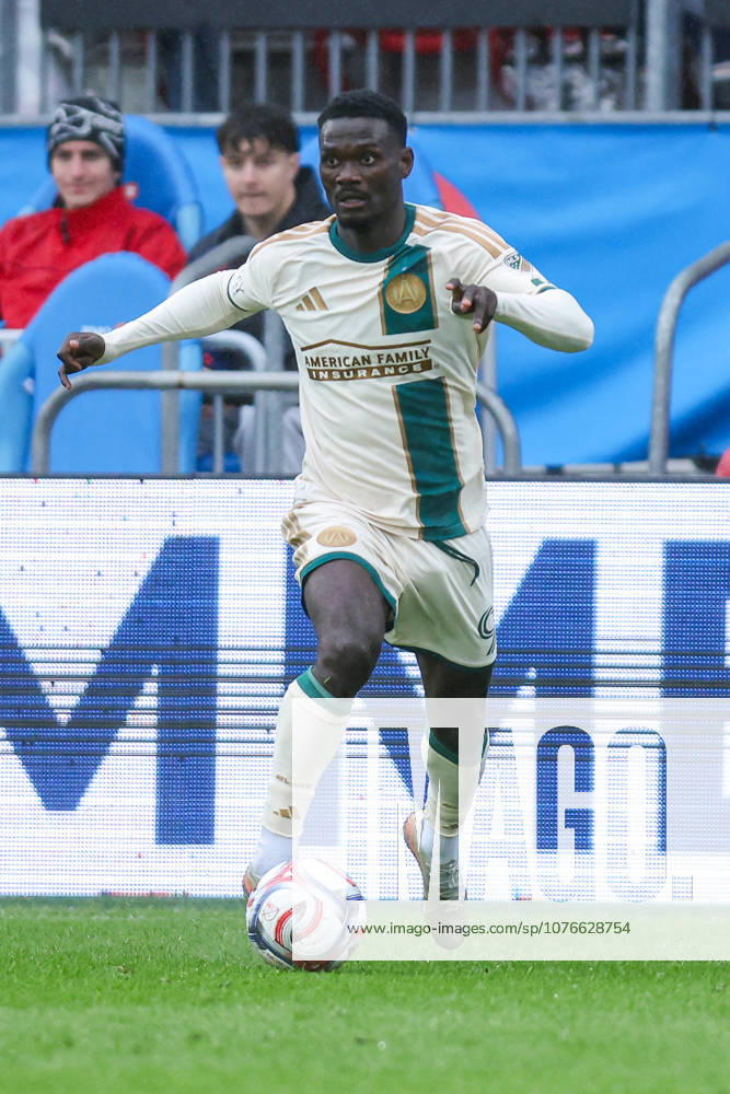Toronto FC v Atlanta United FC Emmanuel Latte Lath, striker for Atlanta United, anticipates a play after being substituted in during a Major League Soccer game between Toronto FC and Atlanta United at BMO Field in Toronto, Ontario, Canada, on April 25, 2026. Toronto Ontario Canada