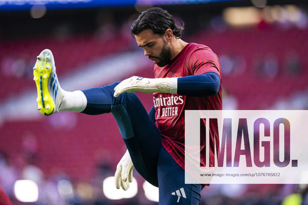 UEFA Champions League - Atletico de Madrid v ARSENAL FC. Semi-final, first leg match. UEFA Champions League - Atletico de Madrid v Arsenal FC.Arsenal FC s David Raya during Champions League 2025 2026, semi-final, first leg match.April 29, 2026 (ALTERPHOTOS Tomas Garrido) MadridSpain