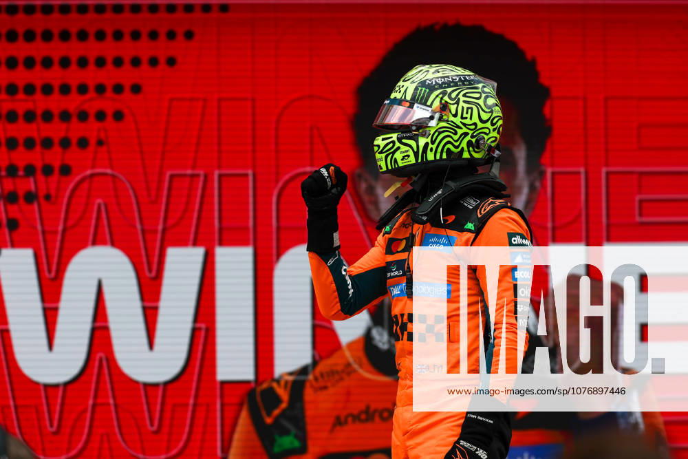 2nd May 2026; Miami International Autodrome, Miami, Florida, United States of America; 2026 FIA Formula 1 Miami Grand Prix; Sprint Race; Lando Norris (1) of Great Britain and McLaren Mastercard F1 Team pumps his fist after winning the Sprint Race DavidxBuono