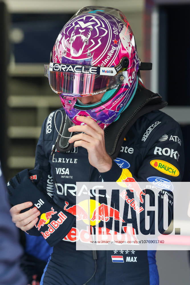 2nd May 2026; Miami International Autodrome, Miami, Florida, United States of America; 2026 FIA Formula 1 Miami Grand Prix; Sprint Race; Max Verstappen (3) of the Netherlands and Oracle Red Bull Racing readies to climb into his car DavidxBuono