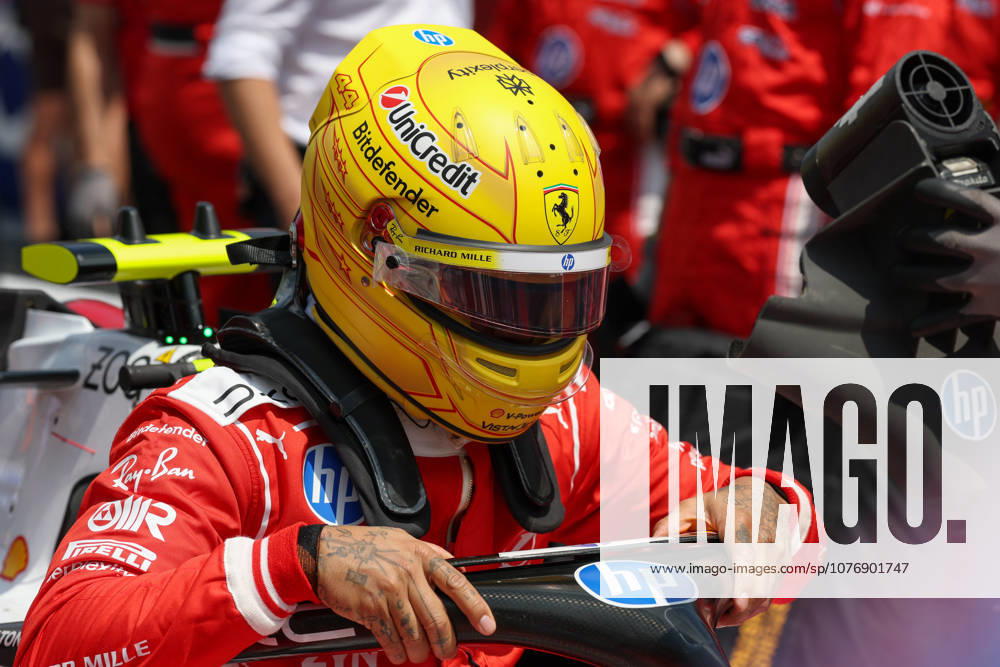 2nd May 2026; Miami International Autodrome, Miami, Florida, United States of America; 2026 FIA Formula 1 Miami Grand Prix; Sprint Race; Lewis Hamilton (44) of Great Britain and Scuderia Ferrari HP climbs out of his car on the grid DavidxBuono