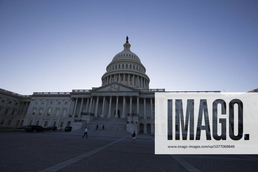 Washington, District Of Columbia, USA - The flag of the United States of America flies at half-staff above the United States Capitol Building a day after the deadliest mass shooting in American history in Las Vegas, Nevada.