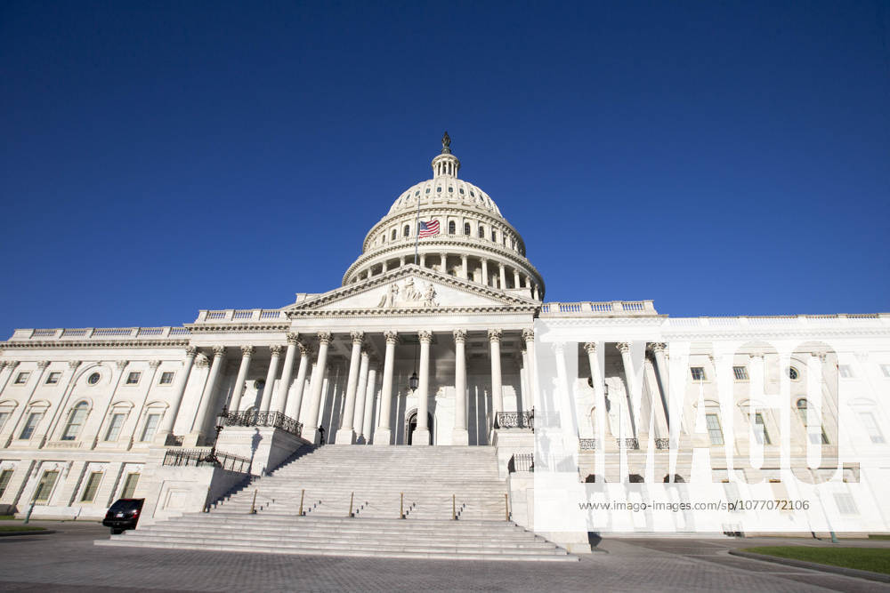 Washington, District Of Columbia, USA - The American Flag flies at half-mast above the United States Capitol Building two days after the deadliest shooting in American history in Las Vegas, Nevada.